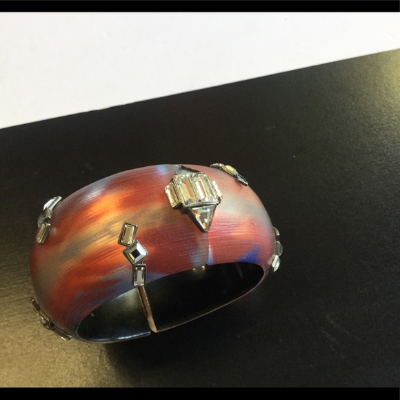 ALEXIS BITTAR O’KEEFE LUCITE HINGED BRACELET EUC - Picture 7 of 16